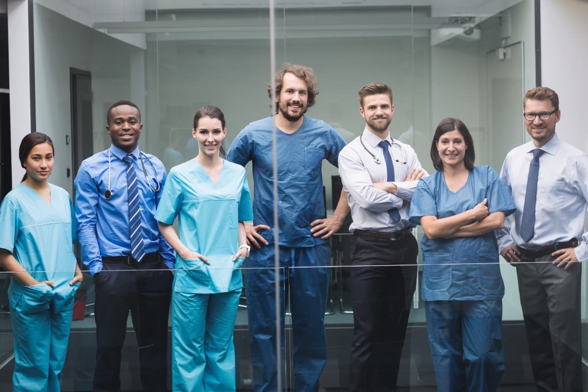 Ärzte- und Pflegeteam im Krankenhaus