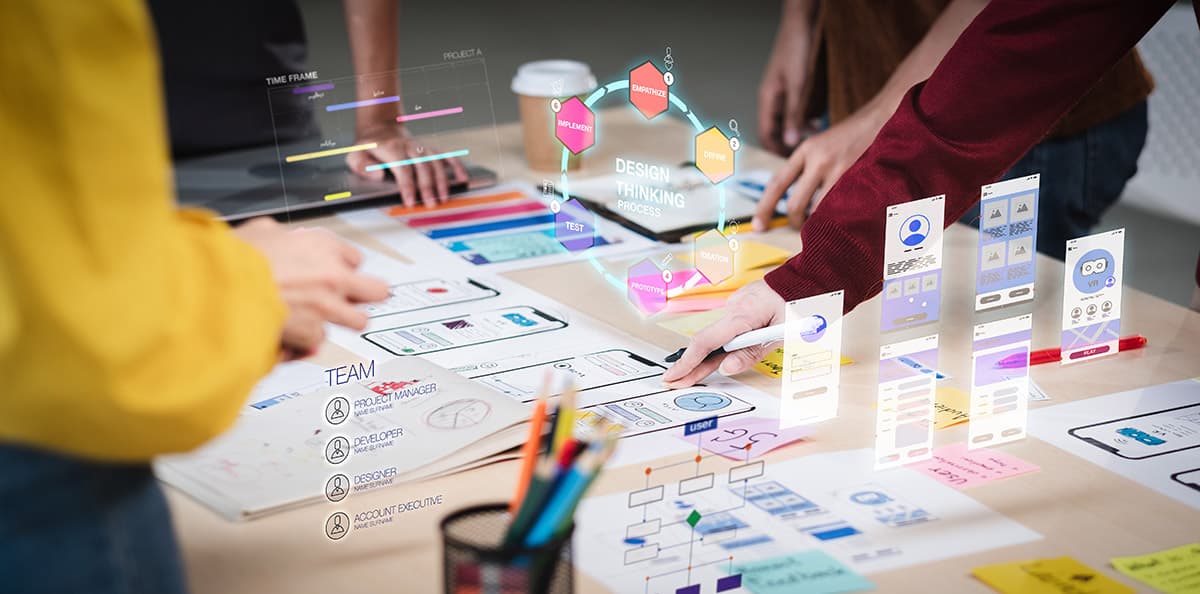 Team bei strategischer Planung